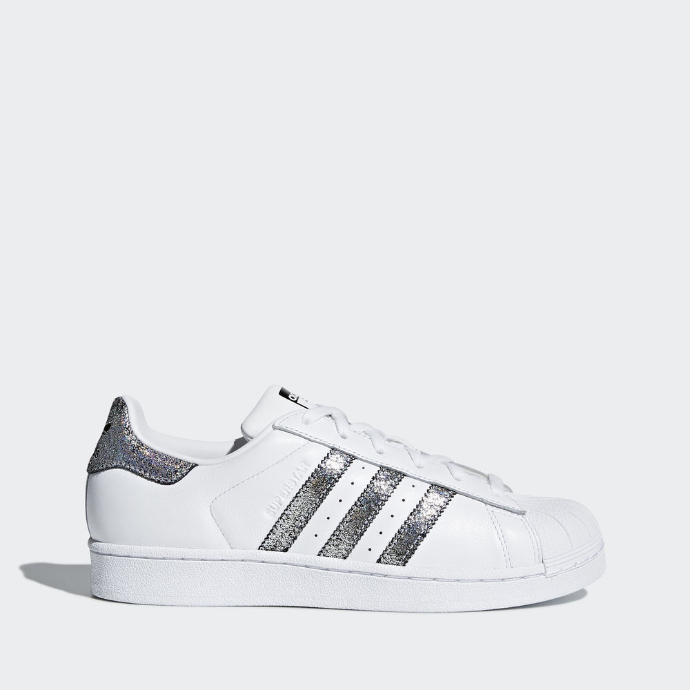 Adidas Superstar - Originals γυναικεια - Ασπρα/Μαυρα,Μέγεθος: EU 36 – 54 2/3 (631IUCZT)